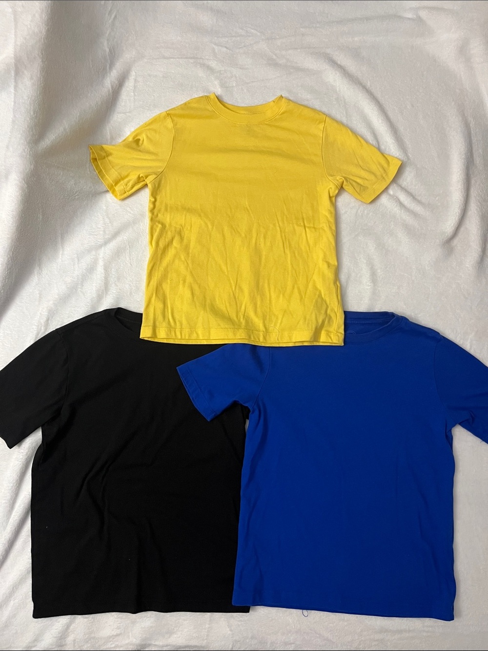 wonder nation Yellow, Black & Blue Short Sleeve Tee Set